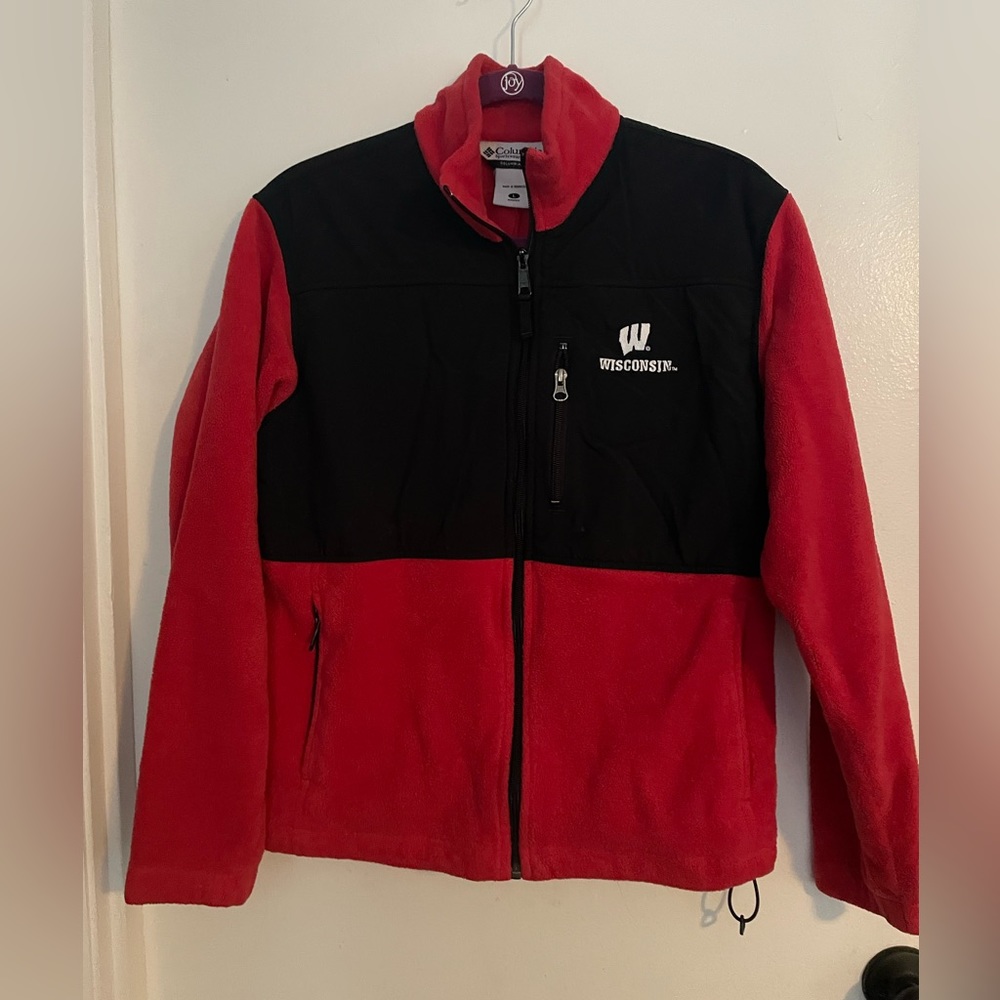 Wisconsin Badgers Columbia Fleece Zip Up